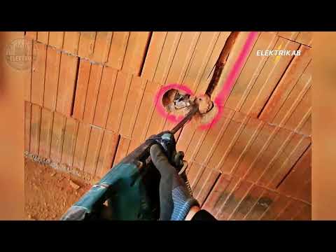 Elektro-Rohbau: Schlitzen, Dosen bohren und Leerrohre verlegen (Ziegelwand)
