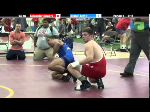 Men`s Freestyle 74 KG Alexander Gowers vs. Nestor Taffur