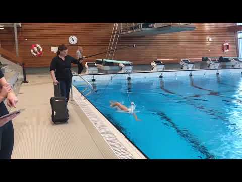 Vidéo — Metaswim en déplacement le long de la piscine