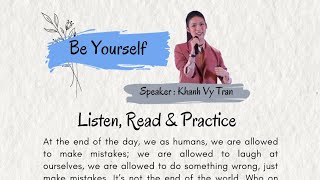 (Eng) Khanh Vy Tran Motivational speech || Just Be Yourself