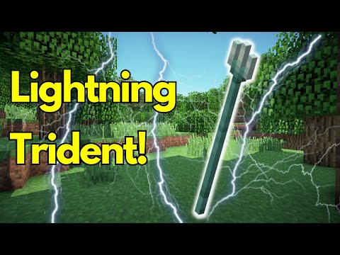How To Make A Lightning Trident On Minecraft Using Commands!
