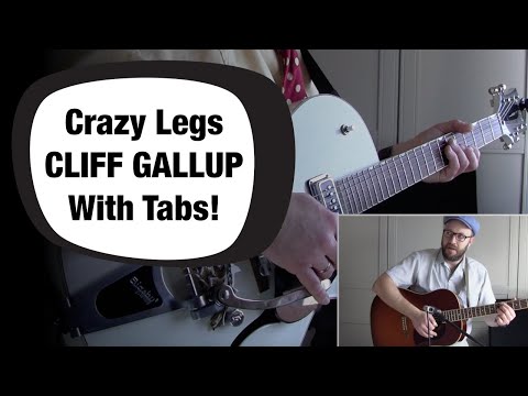 Rockabilly guitar lesson - Cliff Gallup - Crazy Legs