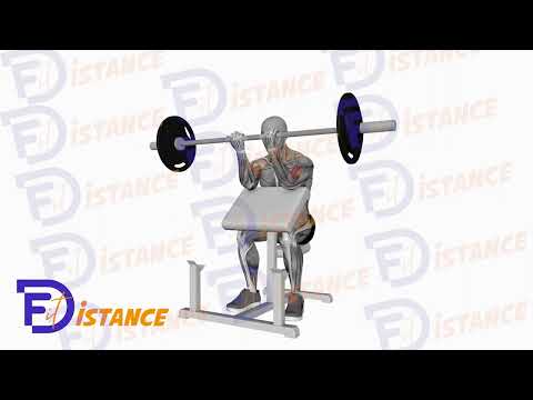 Curls pupitre à la barre (Preacher) - Exercice Curls pupitre à la barre (Preacher) en vidéo
