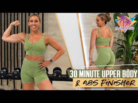 30 Minute Upper Body Pull and Abs Workout | STF - Day 27