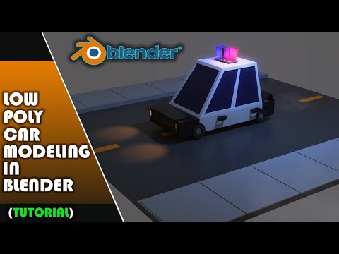 Low Poly Car Modeling in Blender ( how to make a car in blender)