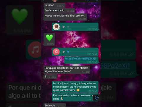 Melymel & T.Y.S 💔 Problemas por el Remix de ( No Me Sofoco Remix ) Conversación completa
