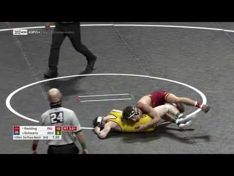 133lbs Zach Redding (Iowa State) maj dec Mosha Schwartz (Northern Colorado)
