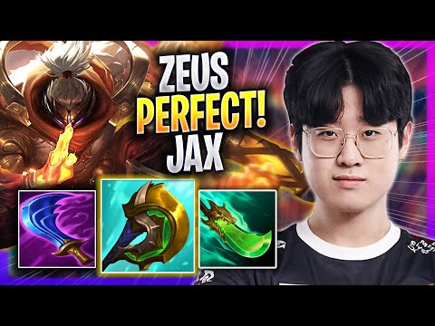 ZEUS PERFECT GAME WITH JAX! - T1 Zeus Plays Jax TOP vs K'sante! | Season 2023