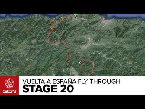 Vuelta A España 2013 Stage 20 Preview - Google Earth Fly Through