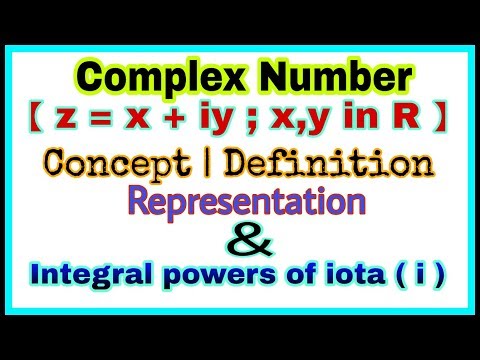 ◆Complex Number - part 1 | Representation of complex number | Properties of iota | April, 2018 Video