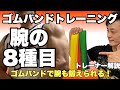 ゴムバンド(チューブトレーニング)を使った腕(上腕、前腕)の筋トレ8種目!初心者に分かりやすく解説