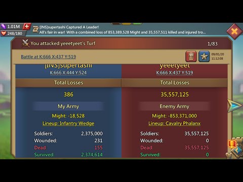 Lords Mobile - BEST F2P PLAYER IN K772 | P20, THE UNLUCKY LUCKY GUY