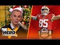 Colin Cowherd hands out Christmas presents for NFL stars with Joy Taylor | THE HERD