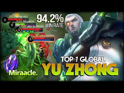 Wrong Gank? 94.2% Win Rate of Yu Zhong by Miraacle. Top 1 Global Yu Zhong - Mobile Legends