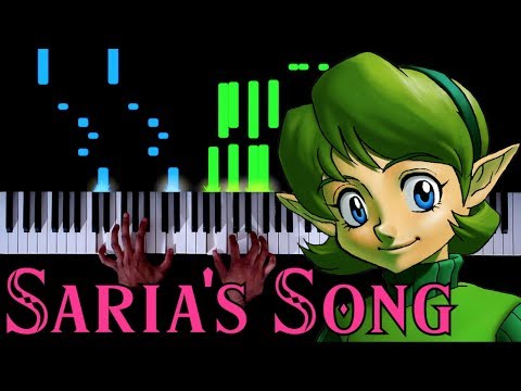 The Legend of Zelda - Saria's Song / Lost Woods - Jazz Piano|Synthesia Video