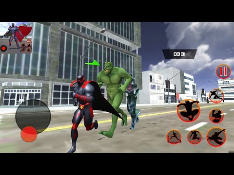 Flying Panther Crime City Spider Hero | Panther Hero Vs Monster Villains - Android GamePlay