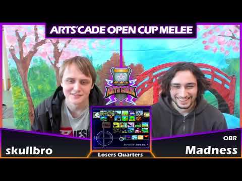 Arts'cade Open Cup #1 - skullbro (Dr Mario) vs. OBR | Madness (Luigi) - Melee Losers Quarters