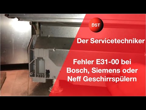 Error E31-00 E31 00 Bosch, Siemens, Neff dishwashers