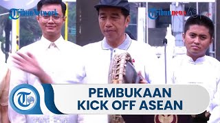 Pembukaan Kick Off ASEAN Indonesia 2023 di Bundaran HI, Presiden Jokowi Pukul Rebana