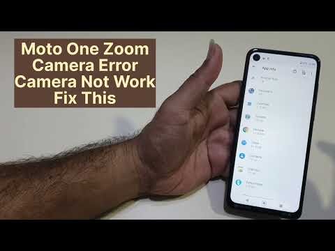 Moto One Zoom Camera Error Fix | Camera Stop Working