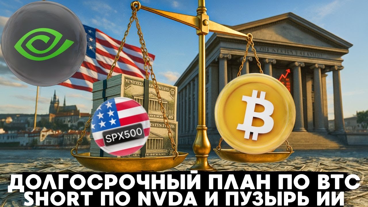 ДОЛГОСРОЧНЫЙ ПЛАН ДЕЙСТВИЙ ПО BTC И ETH, НАЧИНАЮ НАБИРАТЬ SHORT ПО NVDA, ПУЗЫРЬ ЛОПНЕ