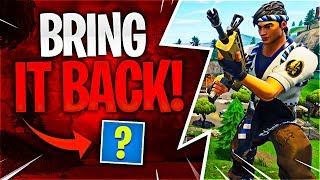 BRING IT BACK! (Fortnite Battle Royale)