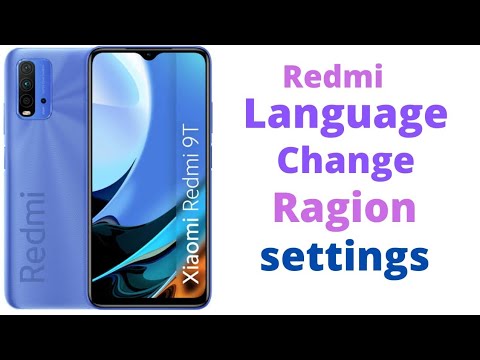 Redmi 9t Language Change Region Change Settings Hindi urdu