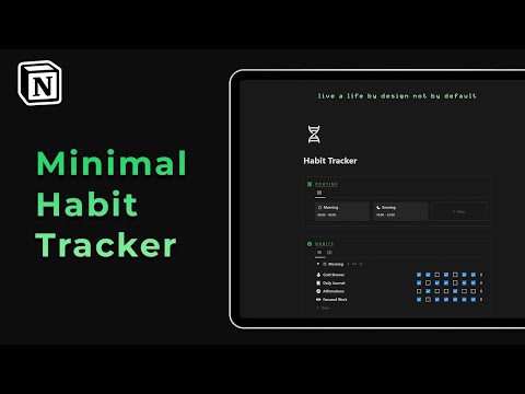 Minimalist Habit Tracker | Prototion | Buy Notion Template