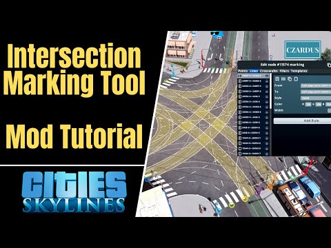 Cities Skylines Intersection Marking Tool Mod Tutorial