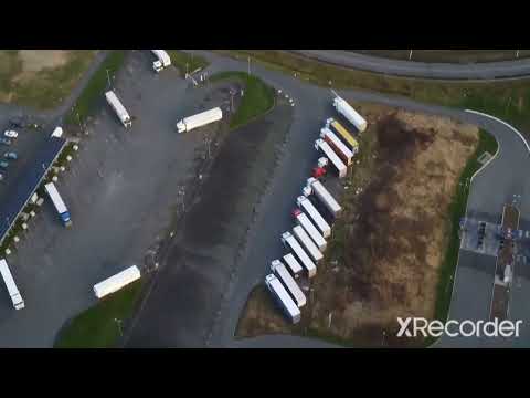 plateforme multimodale Dourges vue du ciel.