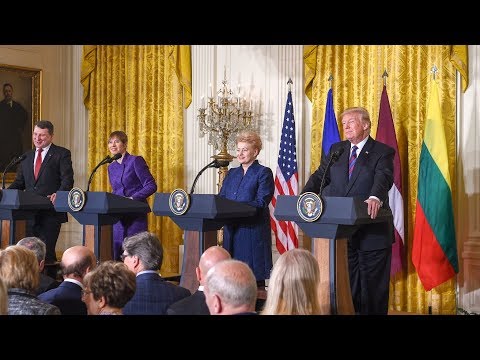 JAV prezidentas D. Trumpas Baltijos šalių vadovams Vašingtone: „jūs kvaili žmonės!“