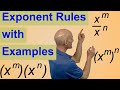 Exponent Rules With Examples