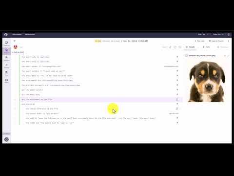 Reading an Email and taking input-based decisions on Kognitos