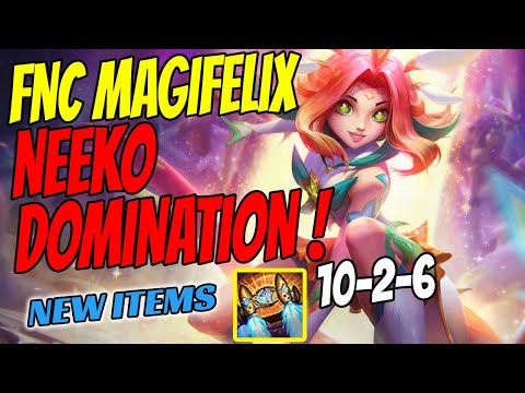 FNC MagiFelix Plays NEEKO Mid vs Yone - Challenger Gameplay - New Items Season 11 Hextech Rocketbelt