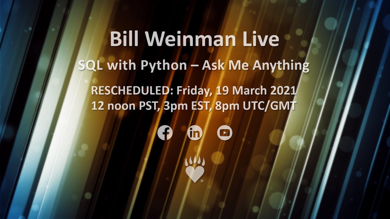Bill Weinman Live (Rescheduled) 19 march 2021