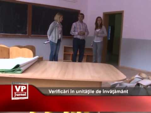 Verificări în unităţile de învăţământ