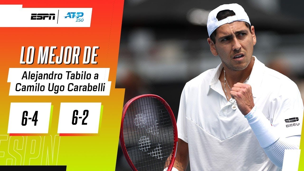 TABILO SE QUEDÓ CON EL DUELO TRASANDINO ANTE UGO CARABELLI EN LA PRIMERA RONDA DE AUCKLAND | RESUMEN