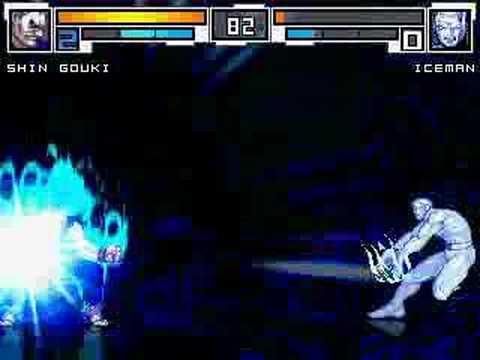 MUGEN: Shin Gouki/Akuma(me) vs. Iceman