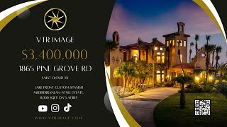 1865 Pine Grove Rd | Lake front Custom Spanish Mediterranean-style estate, 8,000 sqft on 5 acres