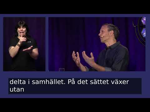 Videospelare med filmen Introduktion med dagens moderatorer, Beata Wickbom och Staffan Taylor