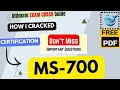 How I CRACKED MS 700 Exam In Just 4 Hours Managing Microsoft Teams Important Topics Tips PDF