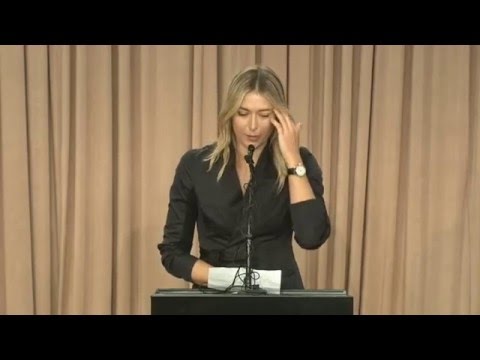 Sharapova indrømmer brug af doping - DR Nyheder