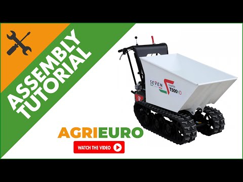 Seven Italy T500HD GX Tracked Power Barrow - Hydraulic dumper truck - 500 Kg - Assembly tutorial