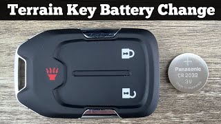 2018 - 2024 GMC TERRAIN Key Fob Battery Replacement - How To DIY Change Replace Remote Key Batteries