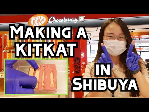 Hand-Making a Custom KITKAT at the KITKAT Chocolatory in Miyashita Park, Shibuya