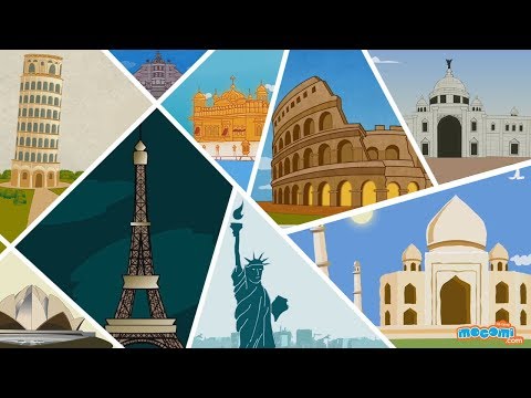 15 Famous Monuments Around The World - Fun Facts Video | Kids Education by Mocomi Video