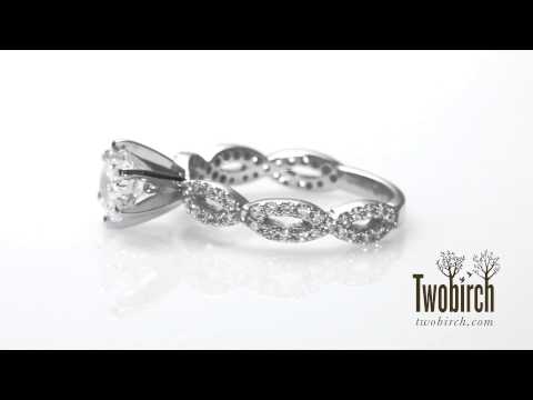 Infinity Shank Engagement Ring - TwoBirch - RM1524-H8L