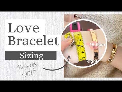 Dimensionamento da pulseira Cartier Love: como encontrar o ajuste certo