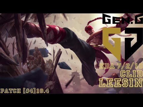 GenG Clid LeeSin vs Elise Solo Rank Game Patch [#4]10.4