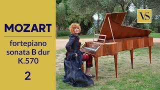 FORTEPIANO W.A.Mozart Sonata No.17 in B-flat major, K-570 Adagio